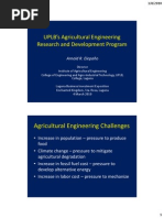 UPLB’s Agricultural Engineering Research and Development Program