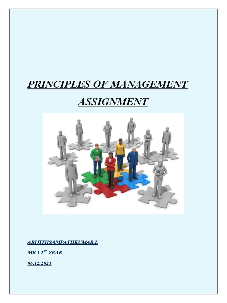 Principles of Management Assignment Mba | PDF | Diversity (Business ...