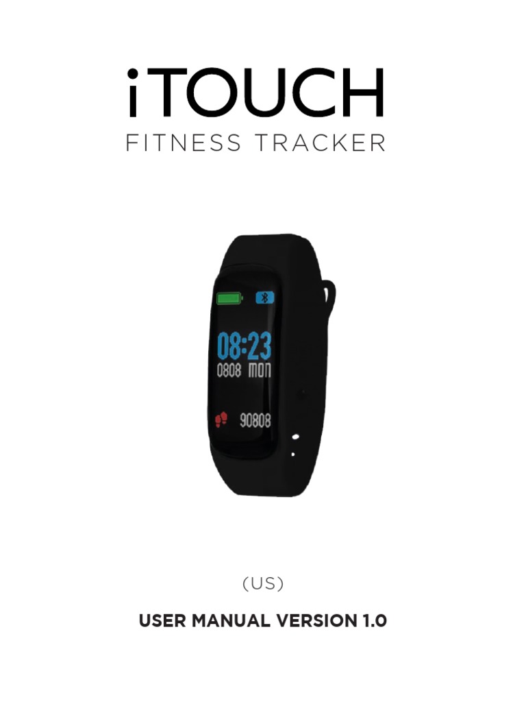 ITouch Fitness Tracker Manual PDF Mobile App Smartphone