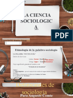 La Ciencia Sociológica.