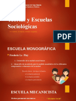 Teorías y Escuelas Sociológicas