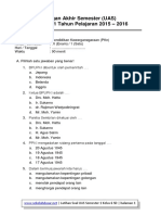 Soal Uas Semester 1 Kelas 6 Mapel Pkn