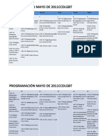 Programacion Mayo de 2011