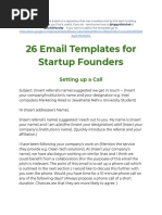 26 Email Templates For Startup Founders