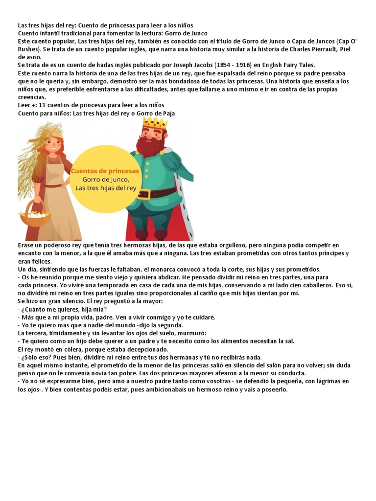Cuento El Rey y Su Hija | PDF