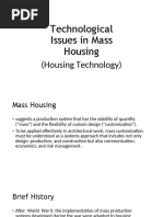 Technological Issues in Mass Housing