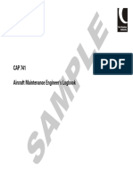 Sample: CAP 741 Aircraft Maintenance Engineer's Logbook