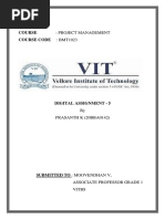 Course: Project Management Course Code: Bmt1023