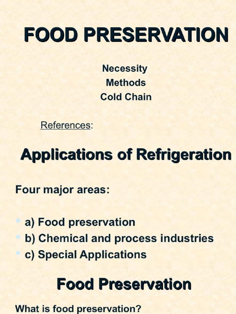 Food Preservation PDF