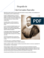 Biografía de Miguel de Cervantes