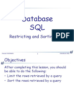03 - Restricting and Sorting Data