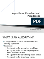 Algorithms, Flowchart and Pseudocode: Original Source
