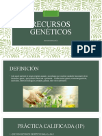 Recursos Genéticos. Importancia