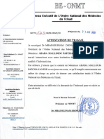 Attestation de Travail