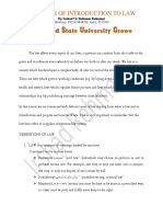 Puntland State University Growe: Lectures of Introduction To Law