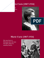 Marie Curie (1867-1934) : French Physicist and Chemist (She Was Born in Poland)