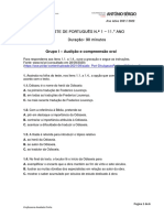 Teste 1 - 11ºano - 2020-2021 - 1per