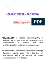 Hepatic Encephalopathy: PRESENTER:Dr - Ch.Priyanka (DNB Junior Resident) Moderator: DR - Thirupathi Reddy (Associate