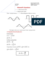 Maxwell's Equations: 1'st Equation (From Faraday Law)