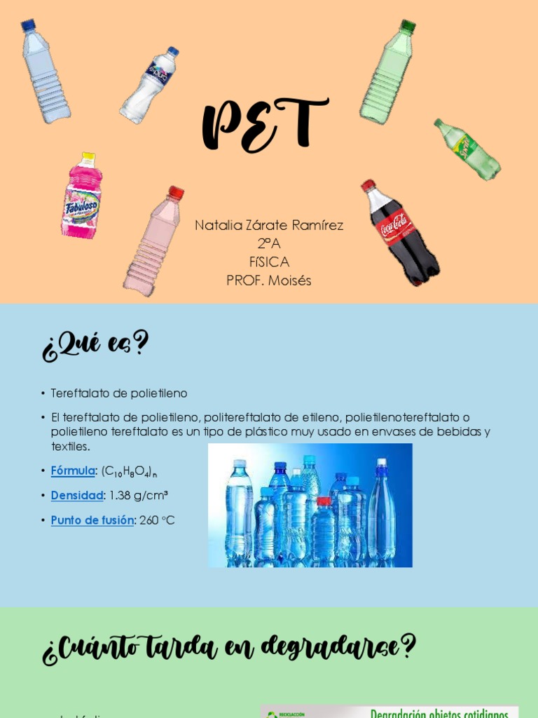 Degradación y reciclaje del PET | PDF | El plastico | Residuos