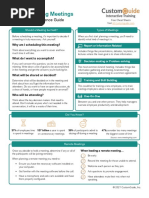 LENCIONI Weekly Tactical Meeting Template | PDF | Human Communication ...