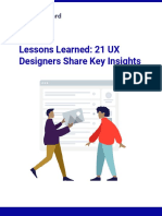 Lessons Learned: 21 UX Designers Share Key Insights