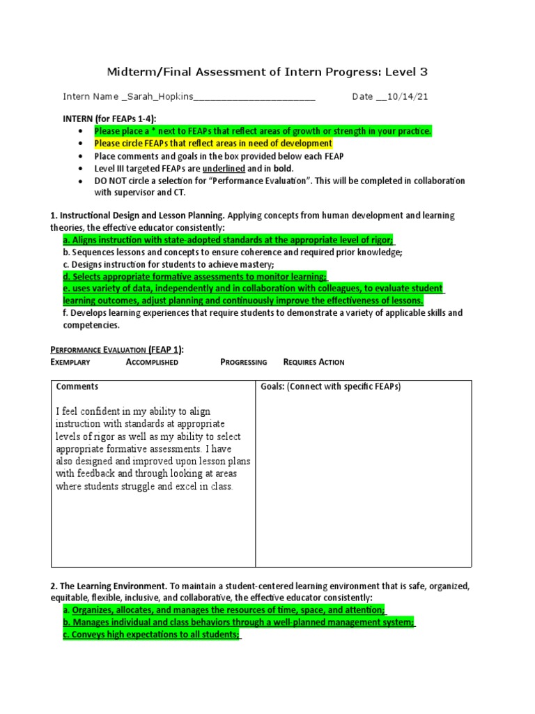 Final Assessment Hopkins | PDF | Educational Assessment ...