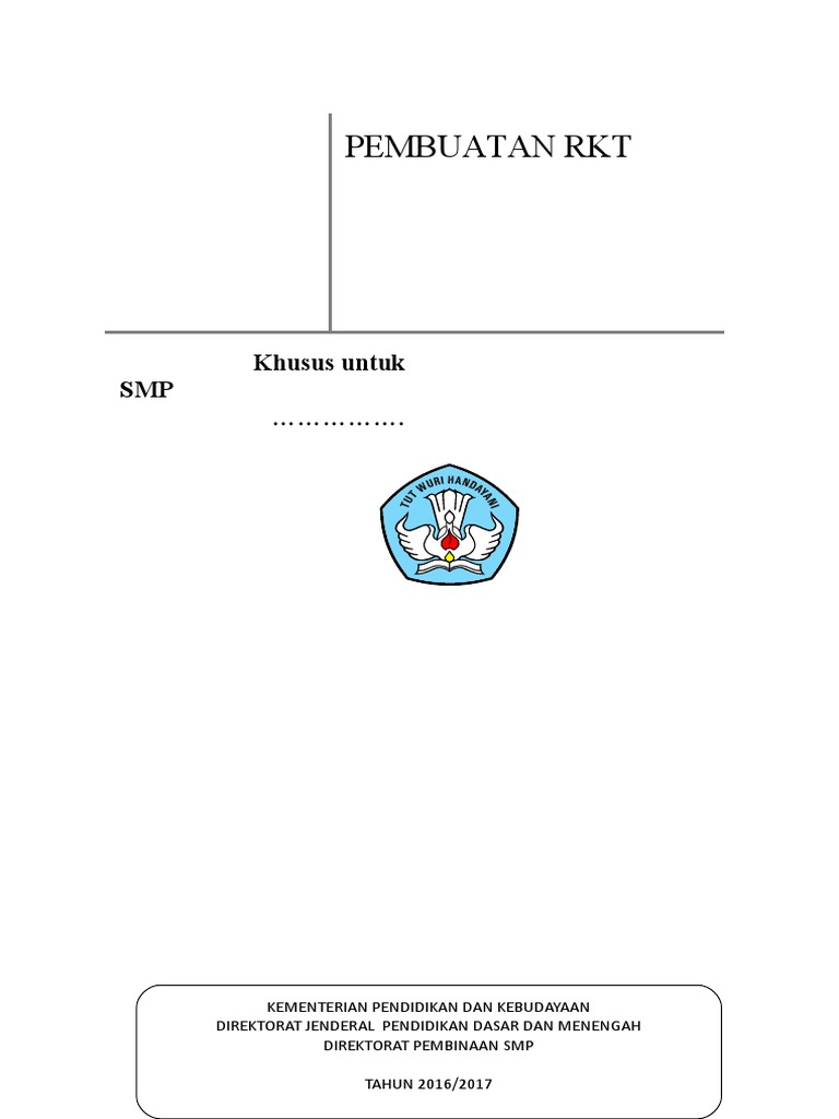 Contoh Rkt Smp Terbaru