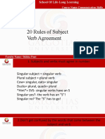 Subject Verb Aggrement