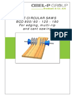 The Circular Saws BCO 800/60 - 120 - 180 For Edging, Multi-Rip and Cant Sawing