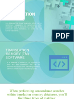 Translation Memory and Software Benefits