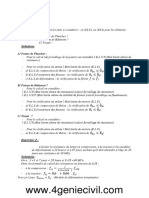 Exercices Corrigees Beton Et Acier