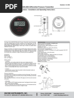 Series DM-2000 Differential Pressure Transmitter: Specifications - Installation and Operating Instructions