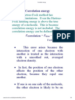 Correlation Energy: Ecorrelation E