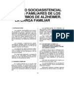 Apoyo Socioasistencial A Los Familiares de Los Enfermos de Alzheimer. La Carga Familiar