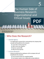 The Human Side of Business Research: Organizational and Ethical Issues