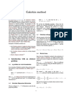 Galerkin Method: 1 Introduction With An Abstract Problem