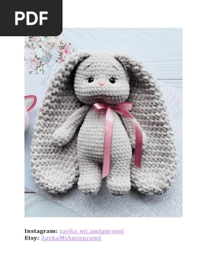 Plush-Crochet-Velvet-Bunny-PDF-Amigurumi-Free-Pattern