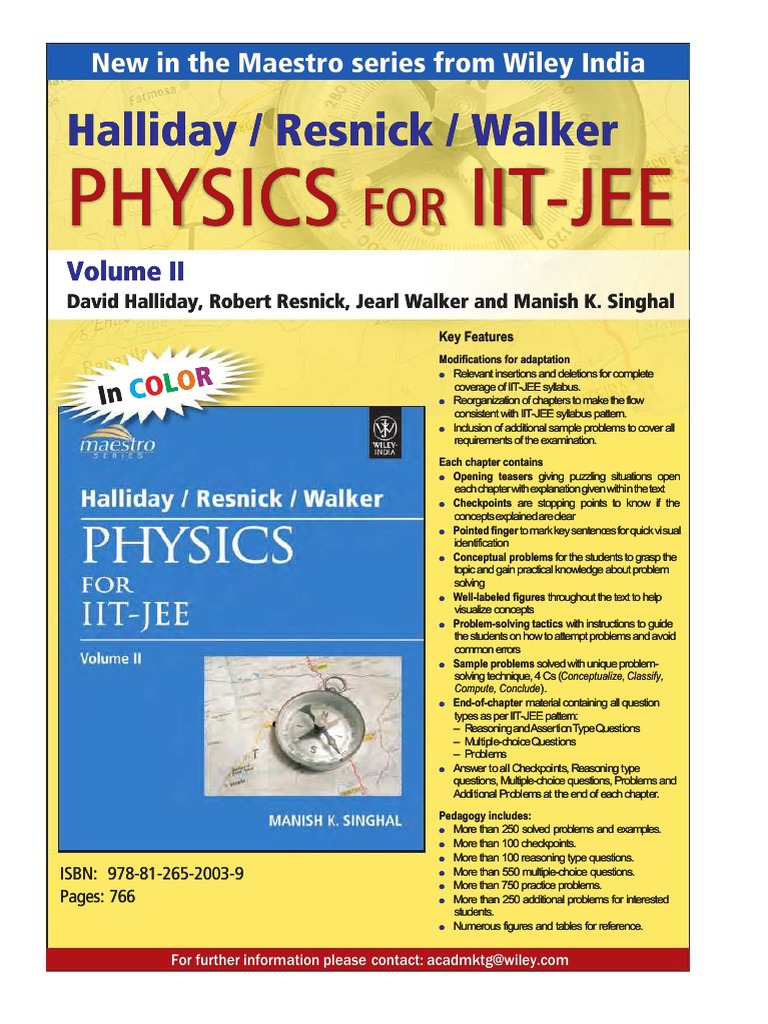 Ilide Info Resnick Halliday S Physics For Iit Jee Vol 2 PR PDF