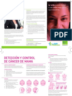 Brochur Deteccion y Control de Cancer de Mama y Prevencion Del Cancer de Cervix