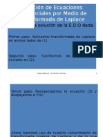 Solución de Ecuaciones Diferenciales Por Laplace