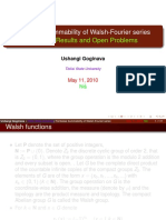 Pointwise Summability of Walsh-Fourier Series: Recently Results and Open Problems