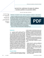 Evaluación de Las Condiciones de Manejo de CVP en Pacientes Adultos. Rev Chilena Infectol