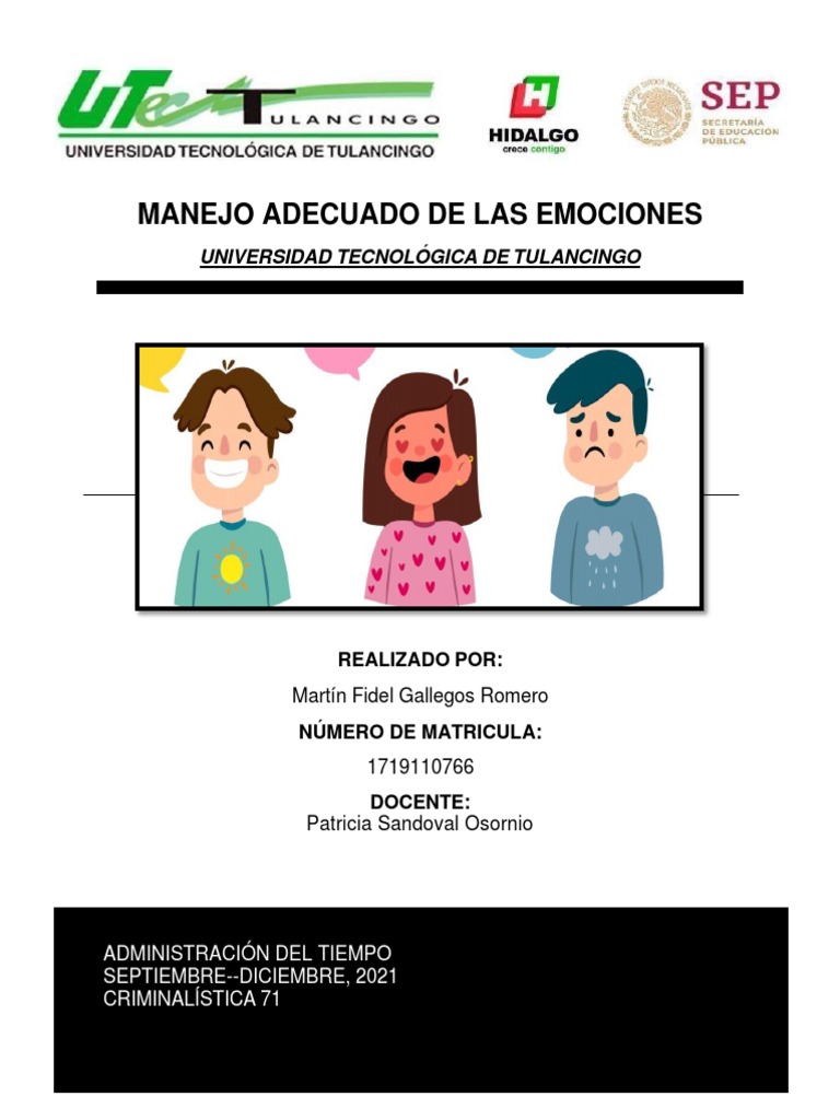 Manejo de Emociones en el Liderazgo | PDF | Las emociones ...