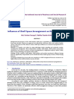 Influence of Shelf Space Arrangement On Buying Behavior: International Journal of Business and Social Research