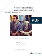 The Extent That Merchandise Display Influences Consumer'S Buying Behaviour