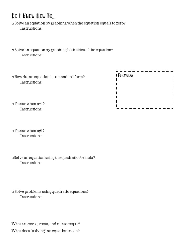 Mastering Quadratic Equations Guide | PDF | Teaching Methods ...