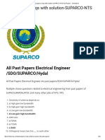 Past papers mcqs with solution for SUPARCO, WAPDA, NTDC electrical engineering exams