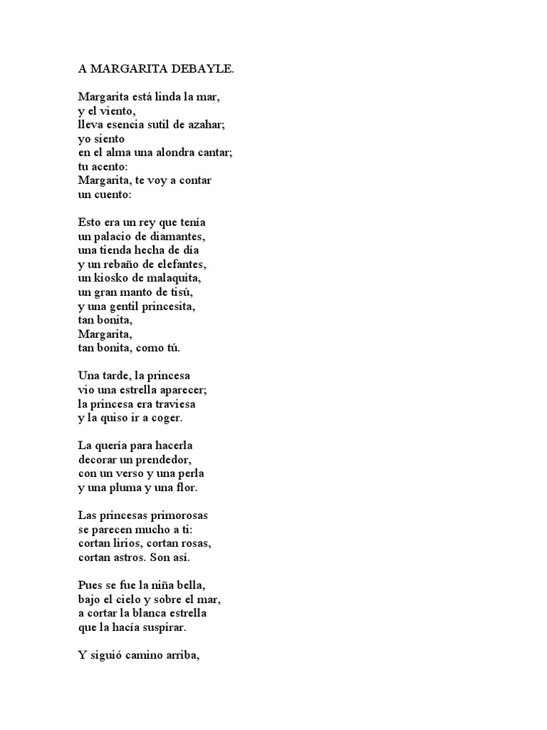 A Margarita Debayle PDF