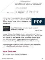 What's New in PHP 8 - Stitcher - Io